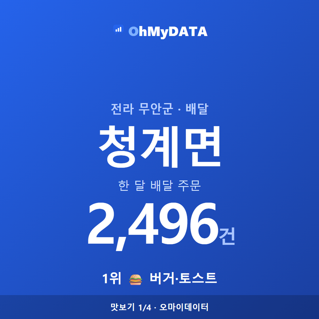 청계면 맛보기 1/4