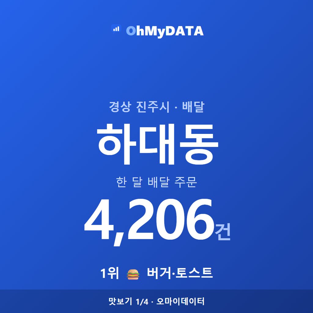 하대동 맛보기 1/4