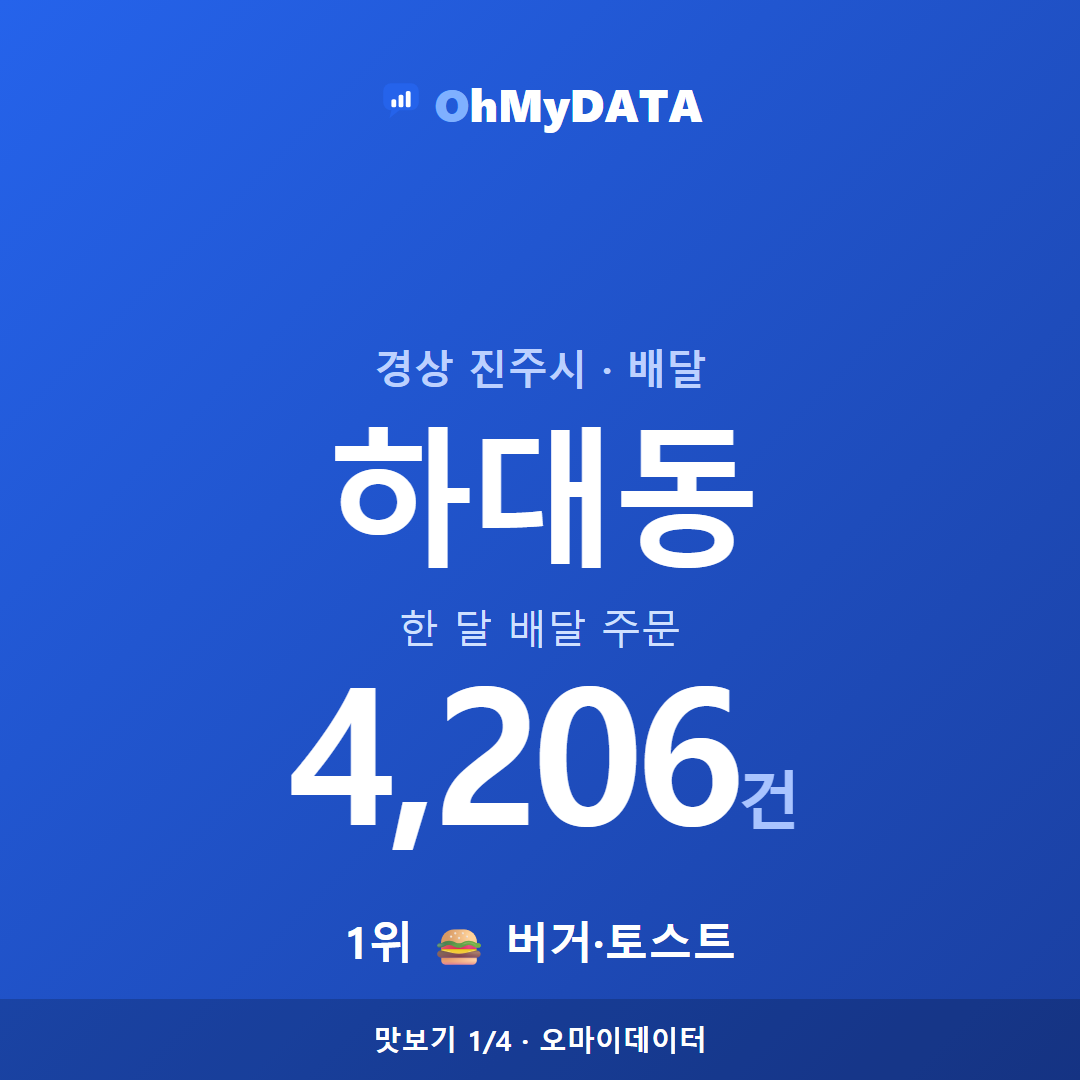 하대동 맛보기 1/4