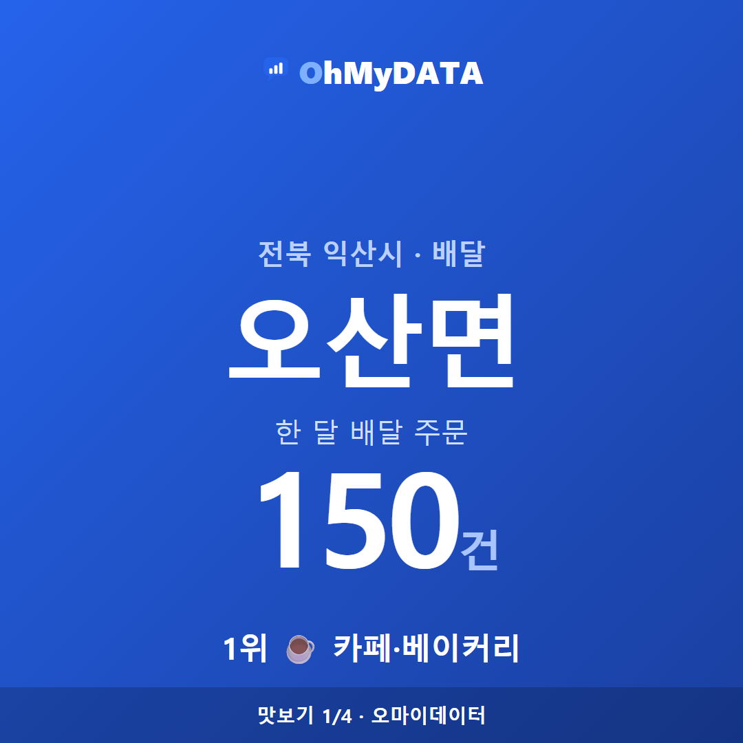 오산면 맛보기 1/4