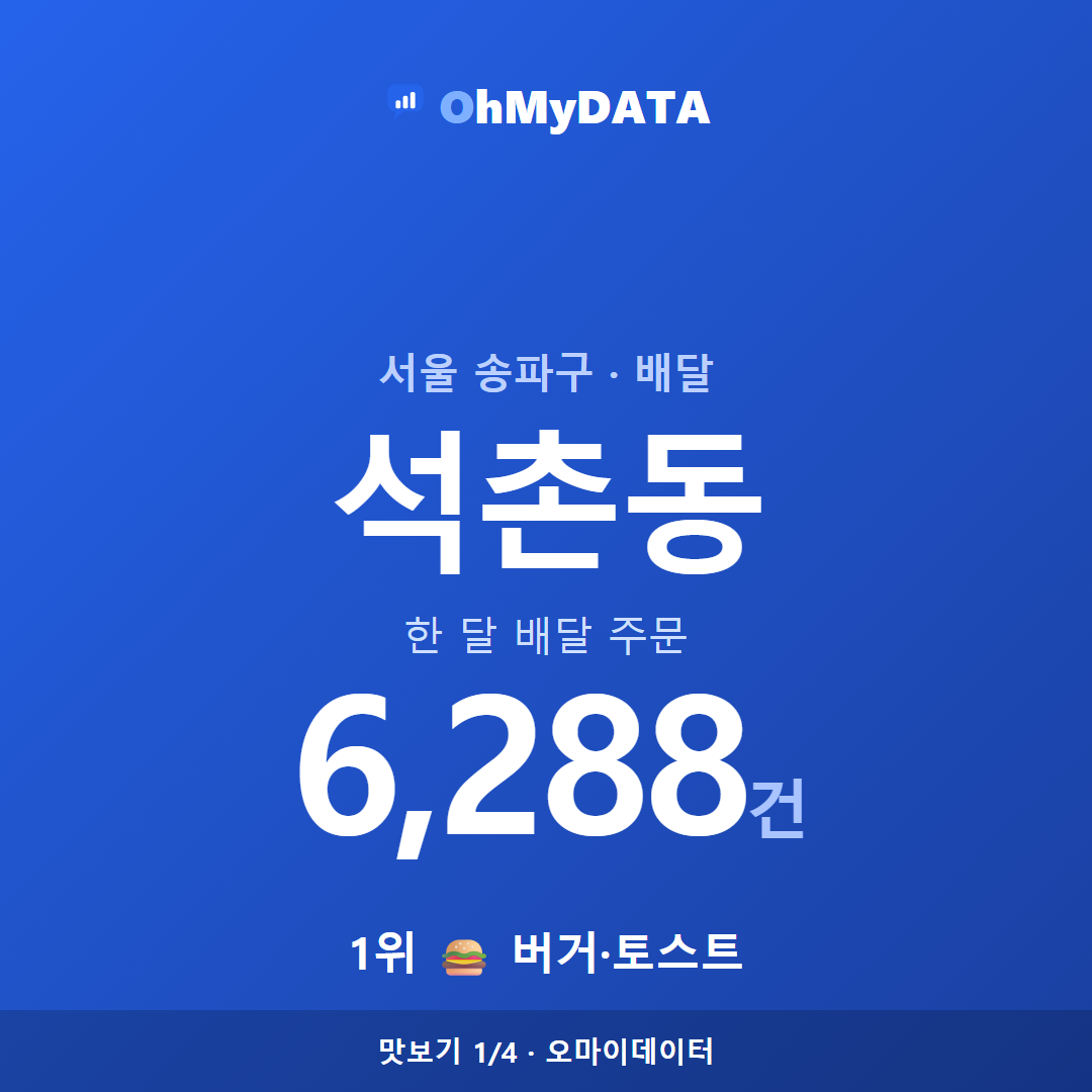 석촌동 맛보기 1/4