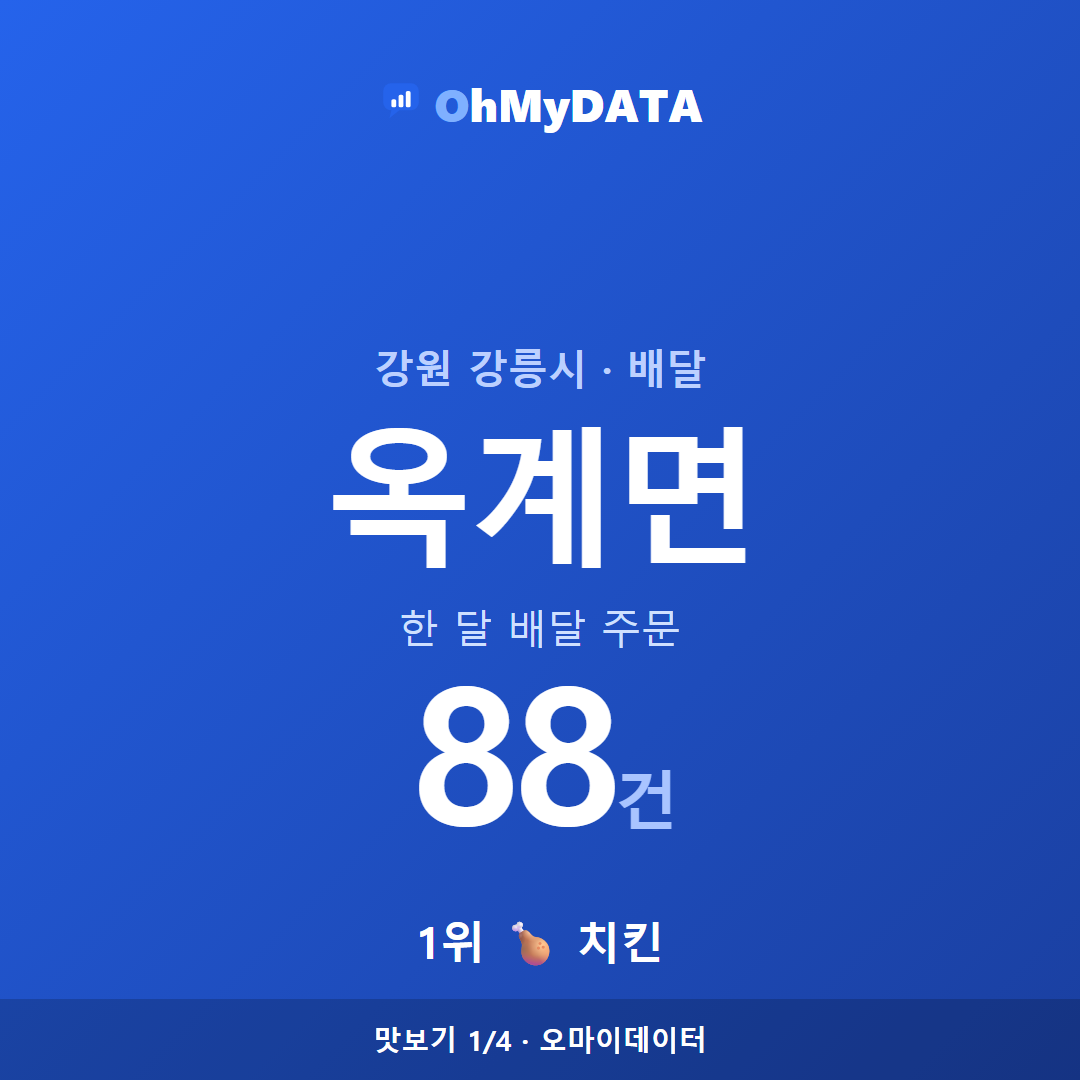 옥계면 맛보기 1/4