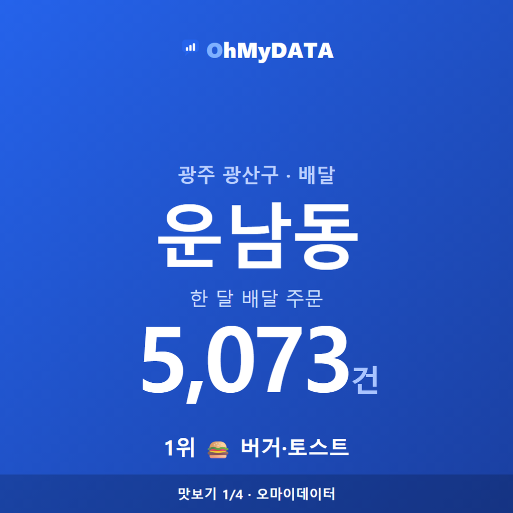 운남동 맛보기 1/4