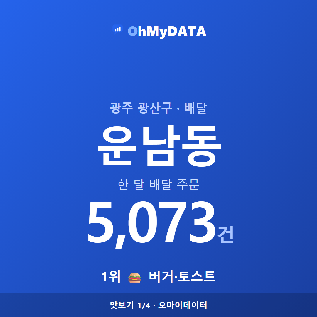 운남동 맛보기 1/4