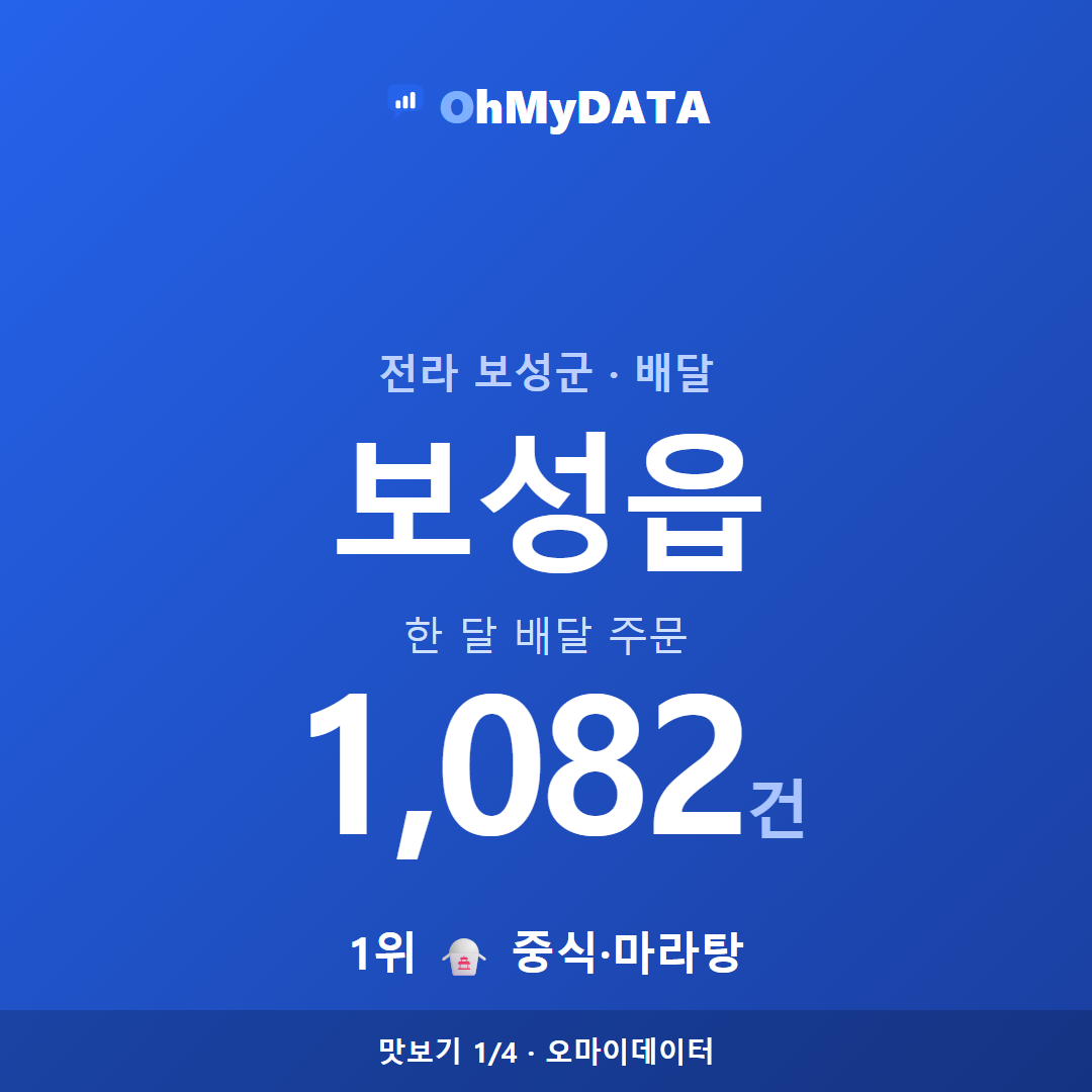 보성읍 맛보기 1/4