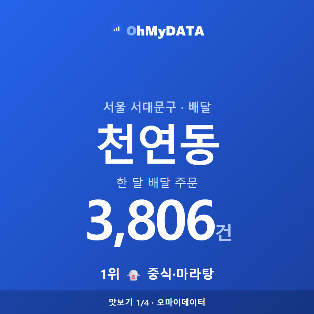 천연동 맛보기 1/4