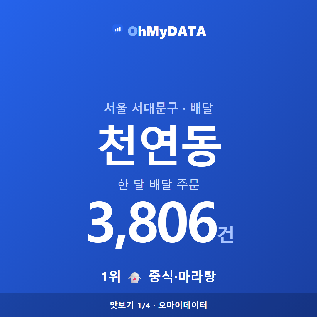 천연동 맛보기 1/4