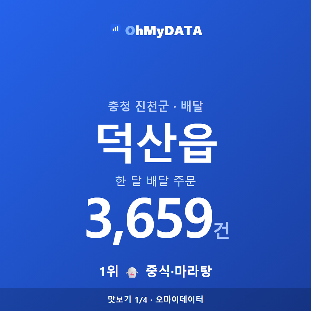 덕산읍 맛보기 1/4