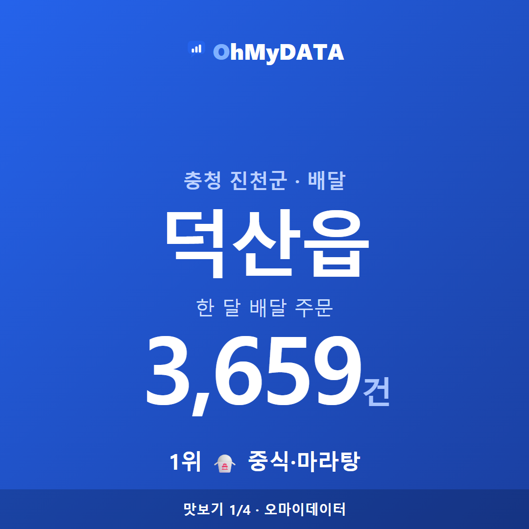 덕산읍 맛보기 1/4