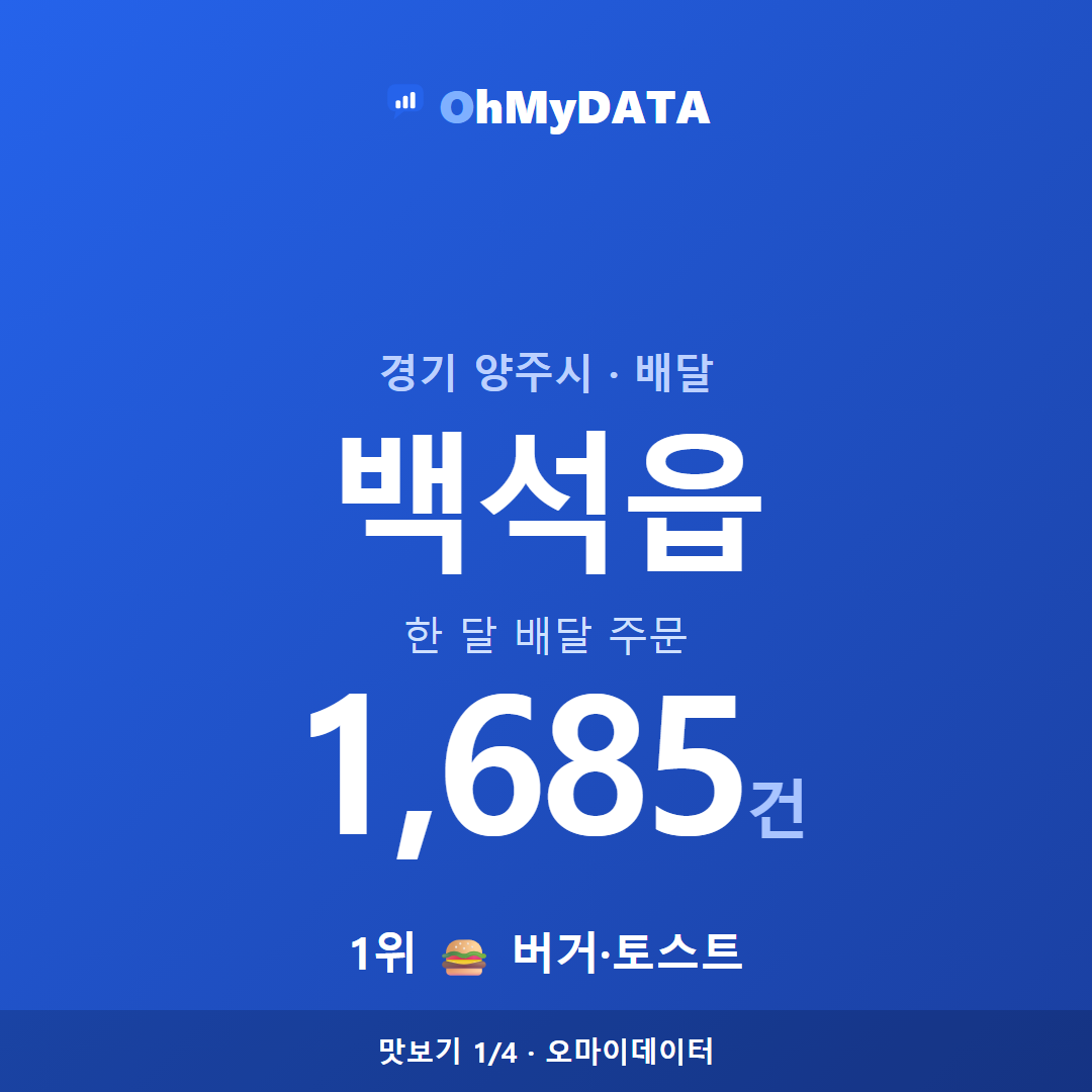 백석읍 맛보기 1/4
