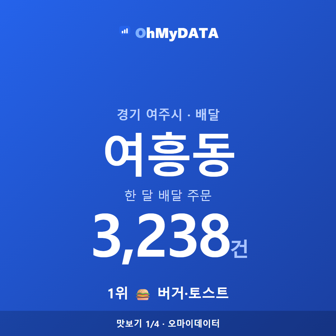 여흥동 맛보기 1/4