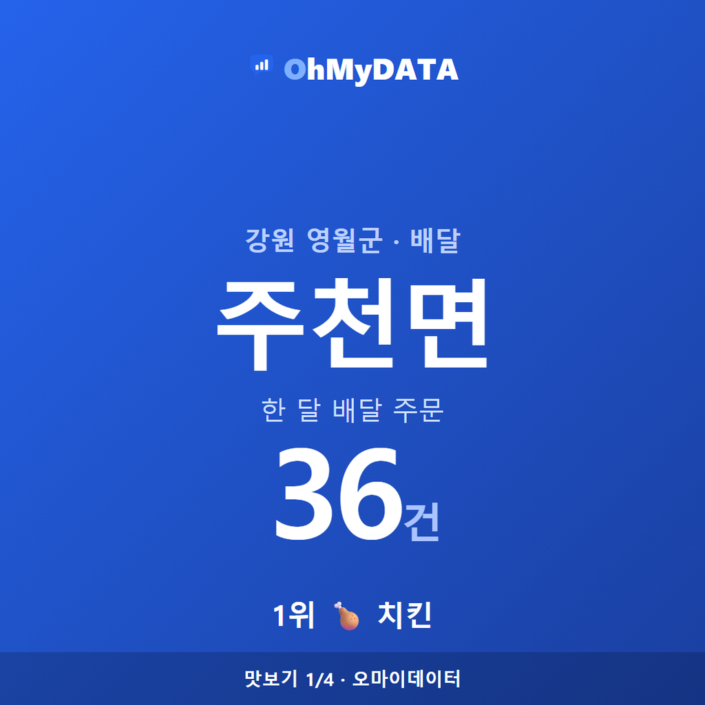 주천면 맛보기 1/4