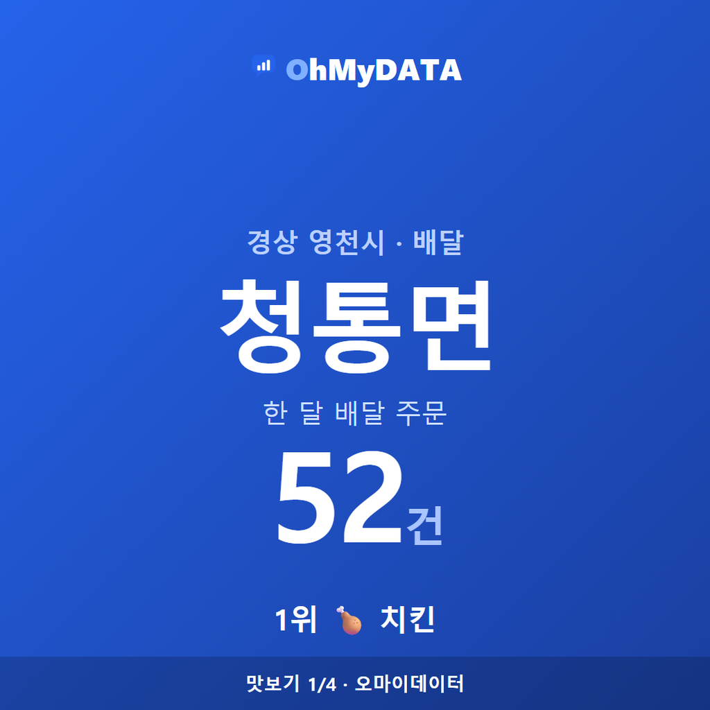 청통면 맛보기 1/4