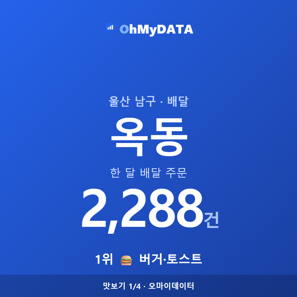 옥동 맛보기 1/4