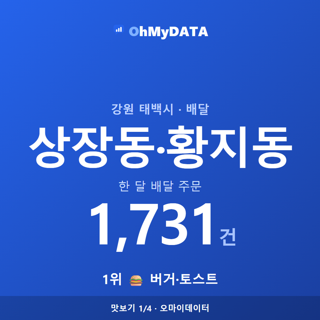 상장동·황지동 맛보기 1/4