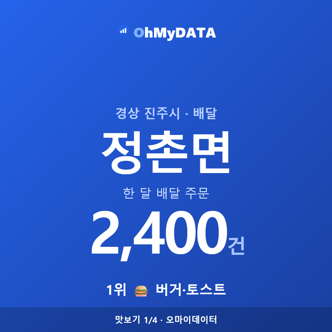 정촌면 맛보기 1/4