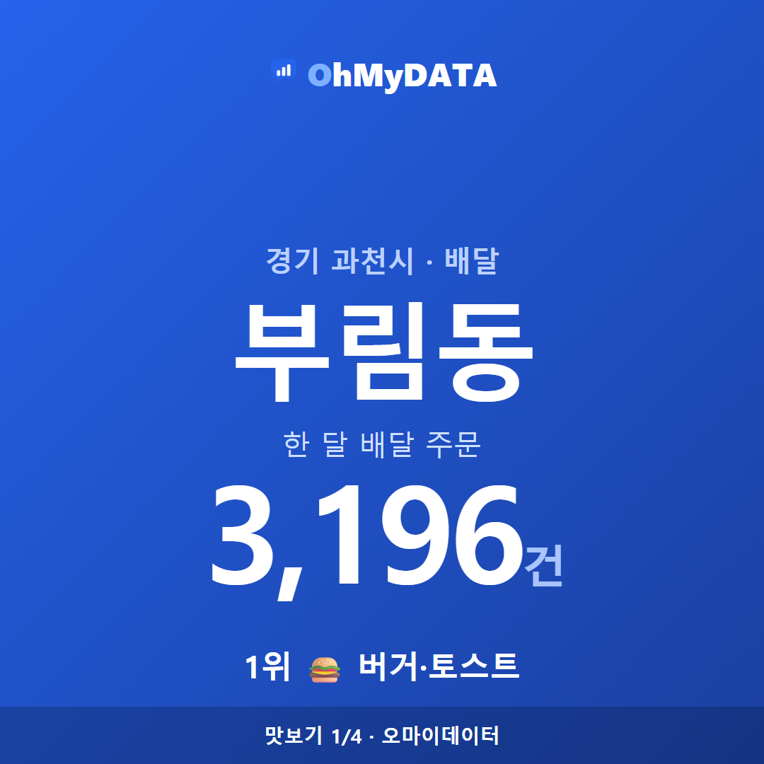 부림동 맛보기 1/4