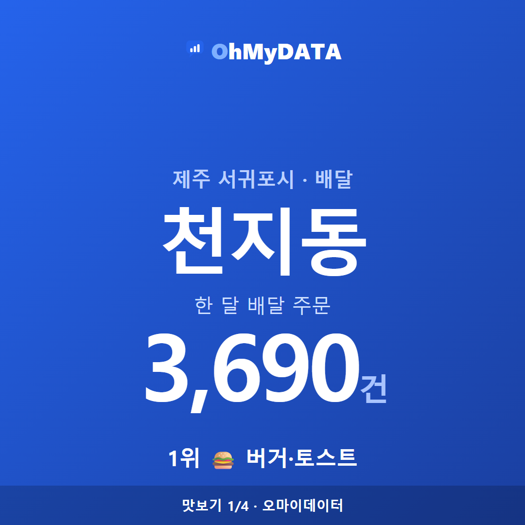 천지동 맛보기 1/4