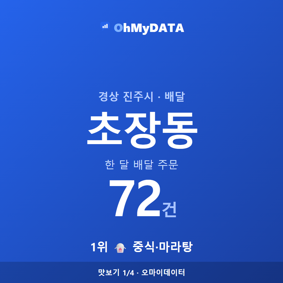 초장동 맛보기 1/4