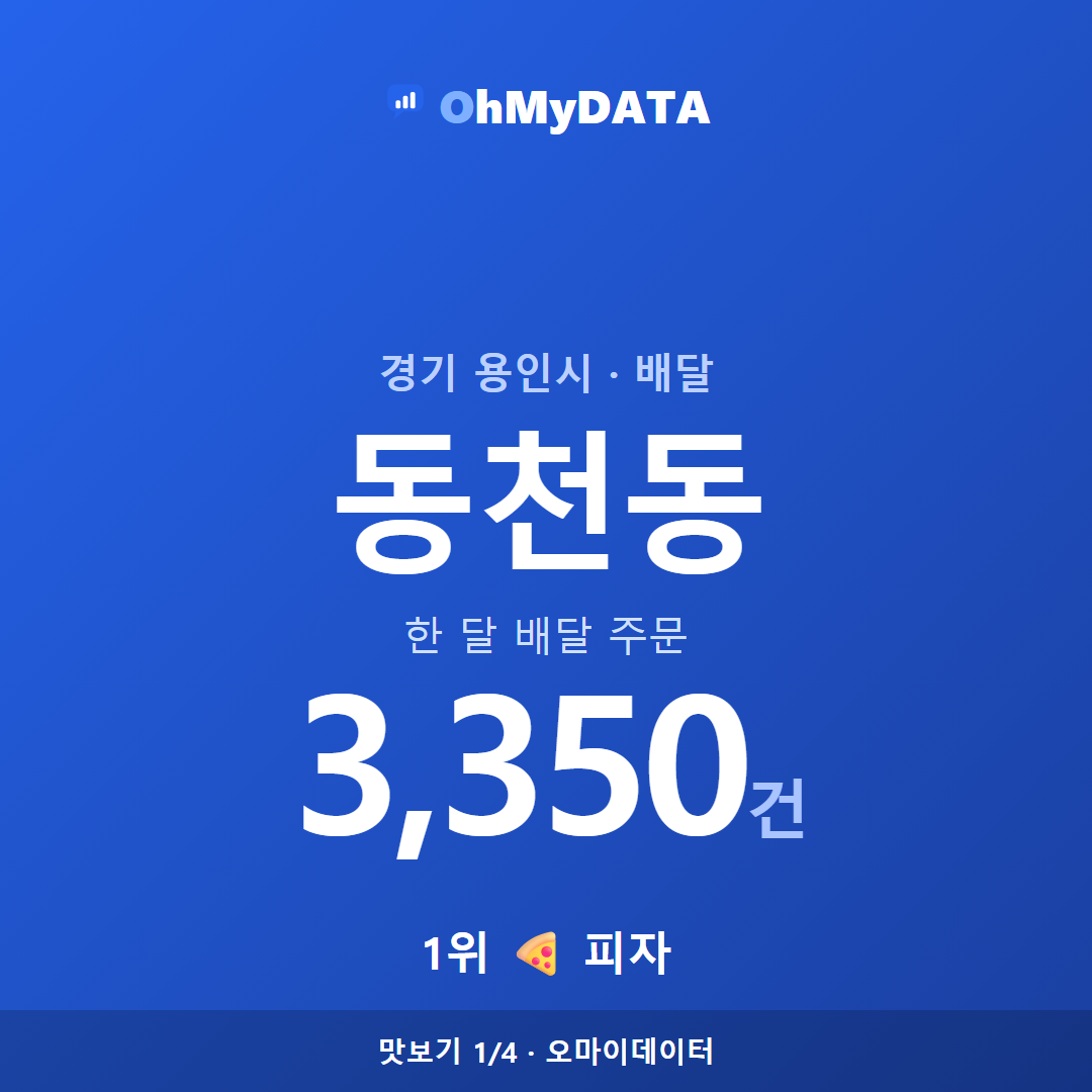 동천동 맛보기 1/4