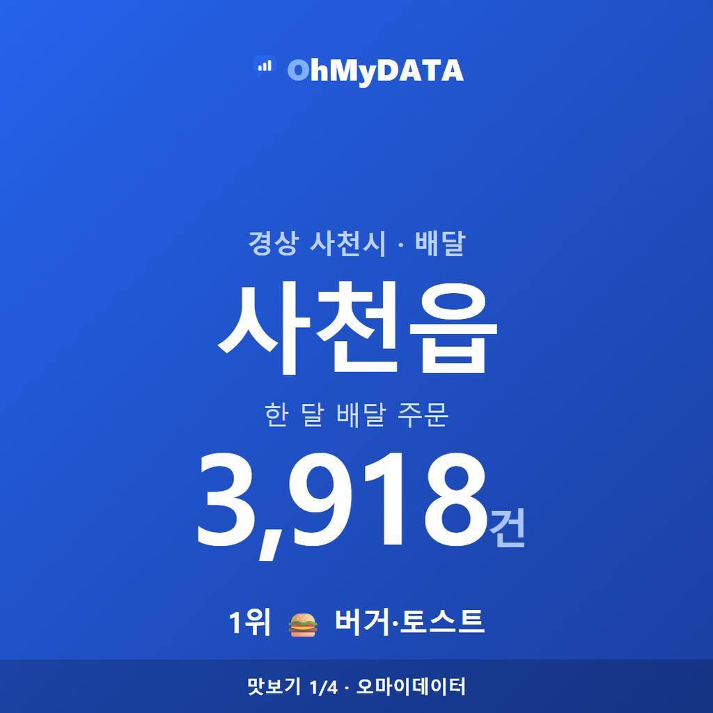 사천읍 맛보기 1/4
