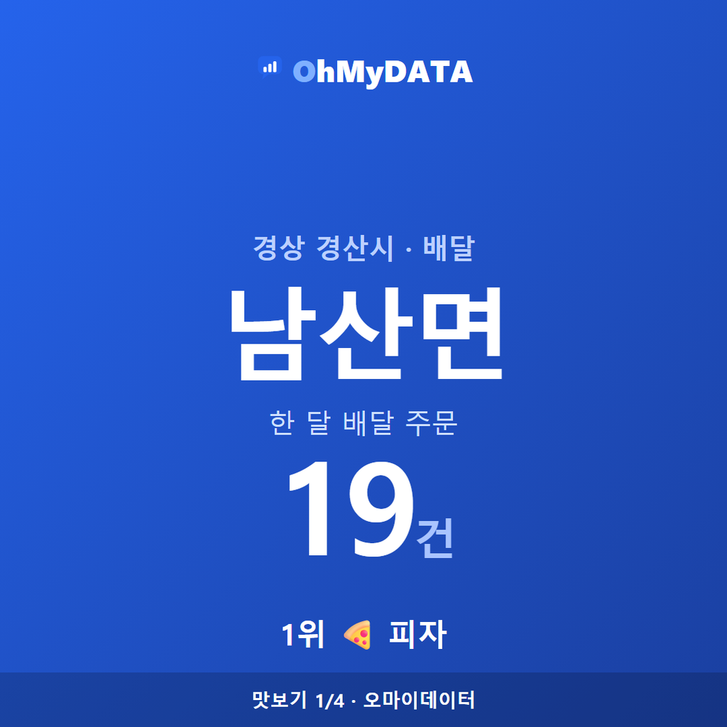 남산면 맛보기 1/4