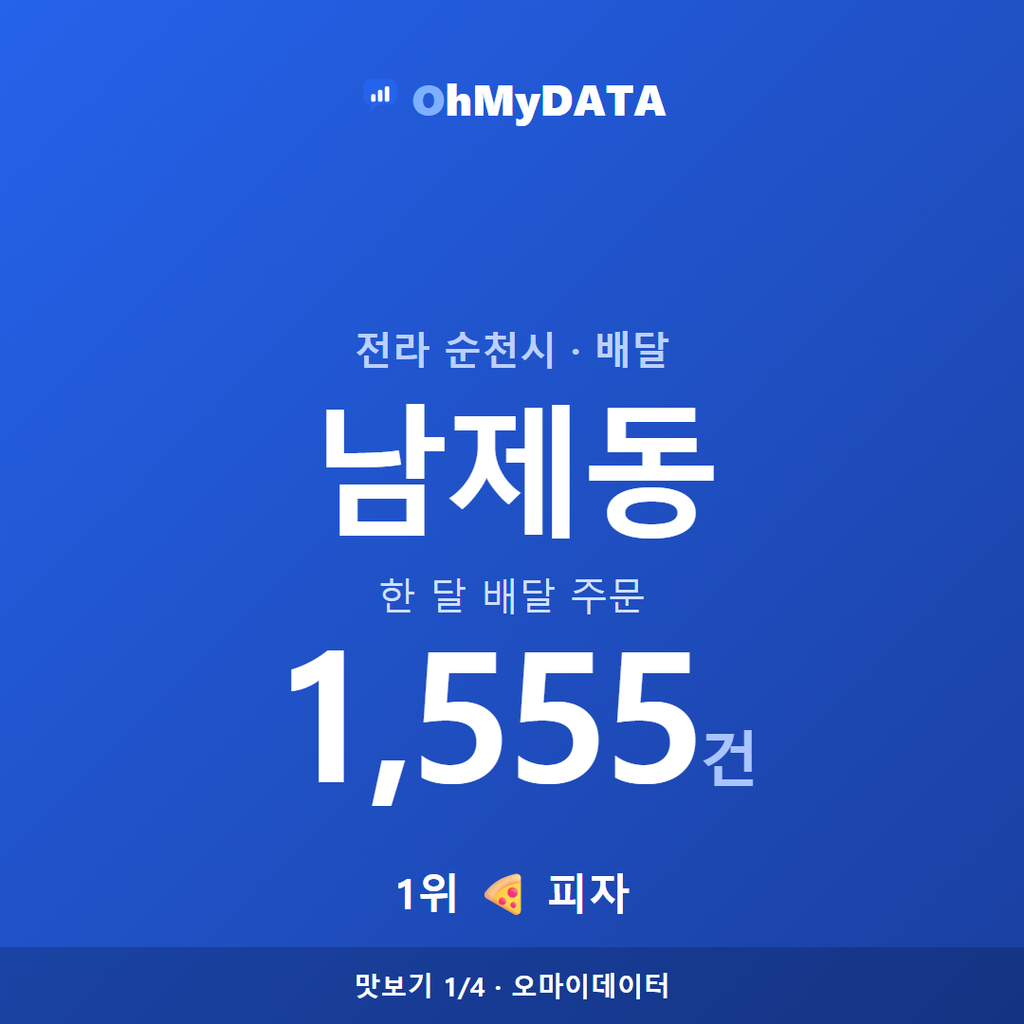 남제동 맛보기 1/4