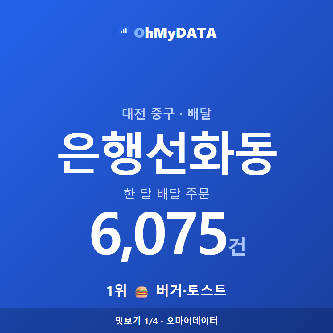 은행선화동 맛보기 1/4