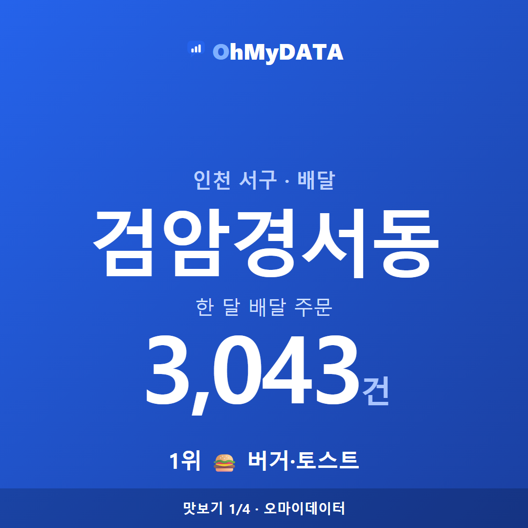 검암경서동 맛보기 1/4
