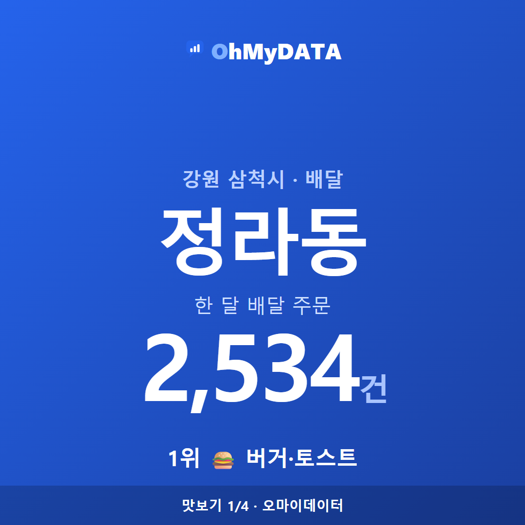 정라동 맛보기 1/4
