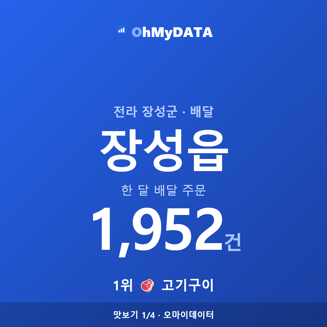 장성읍 맛보기 1/4