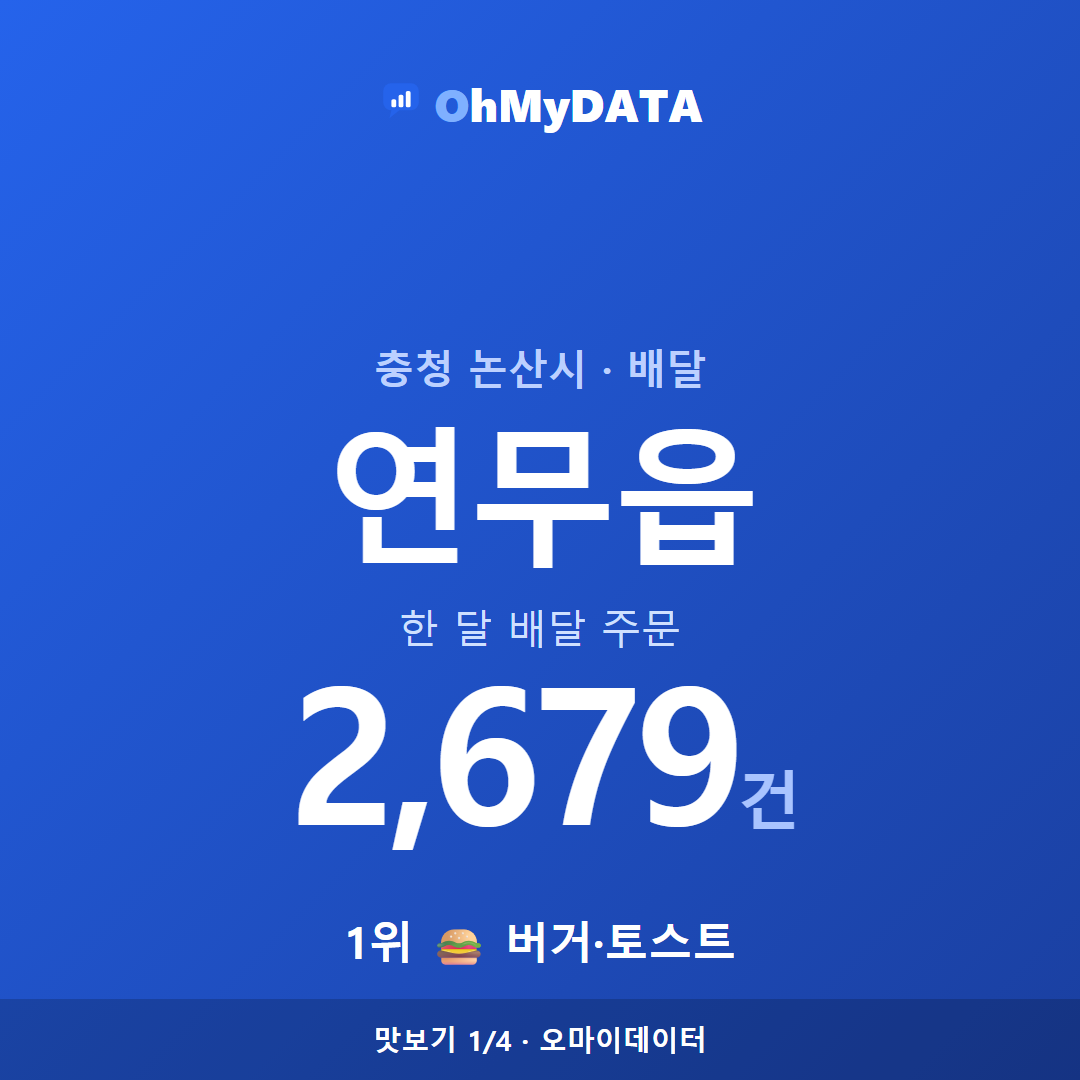 연무읍 맛보기 1/4