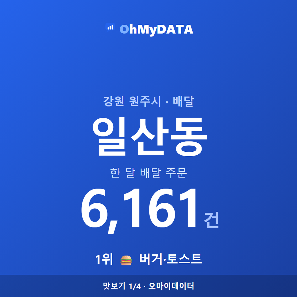 일산동 맛보기 1/4