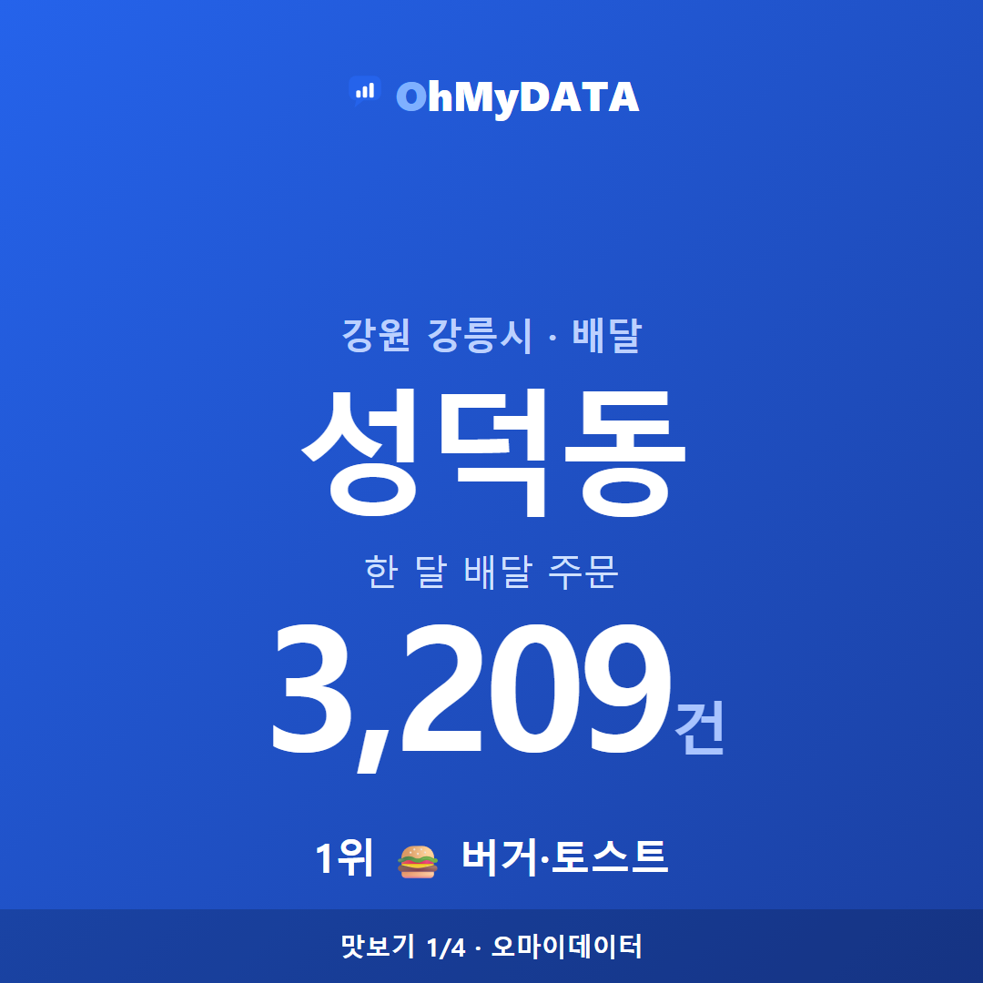 성덕동 맛보기 1/4