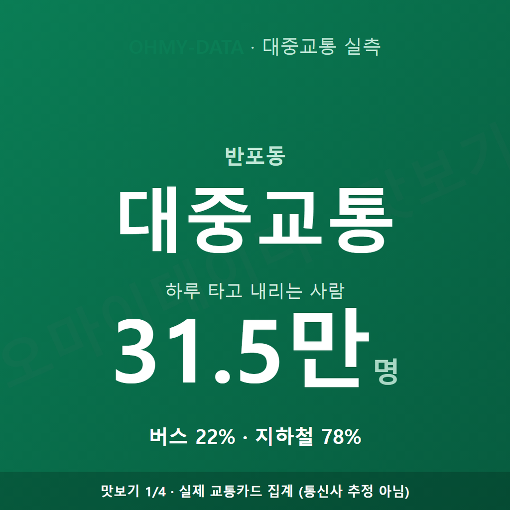 반포동 맛보기