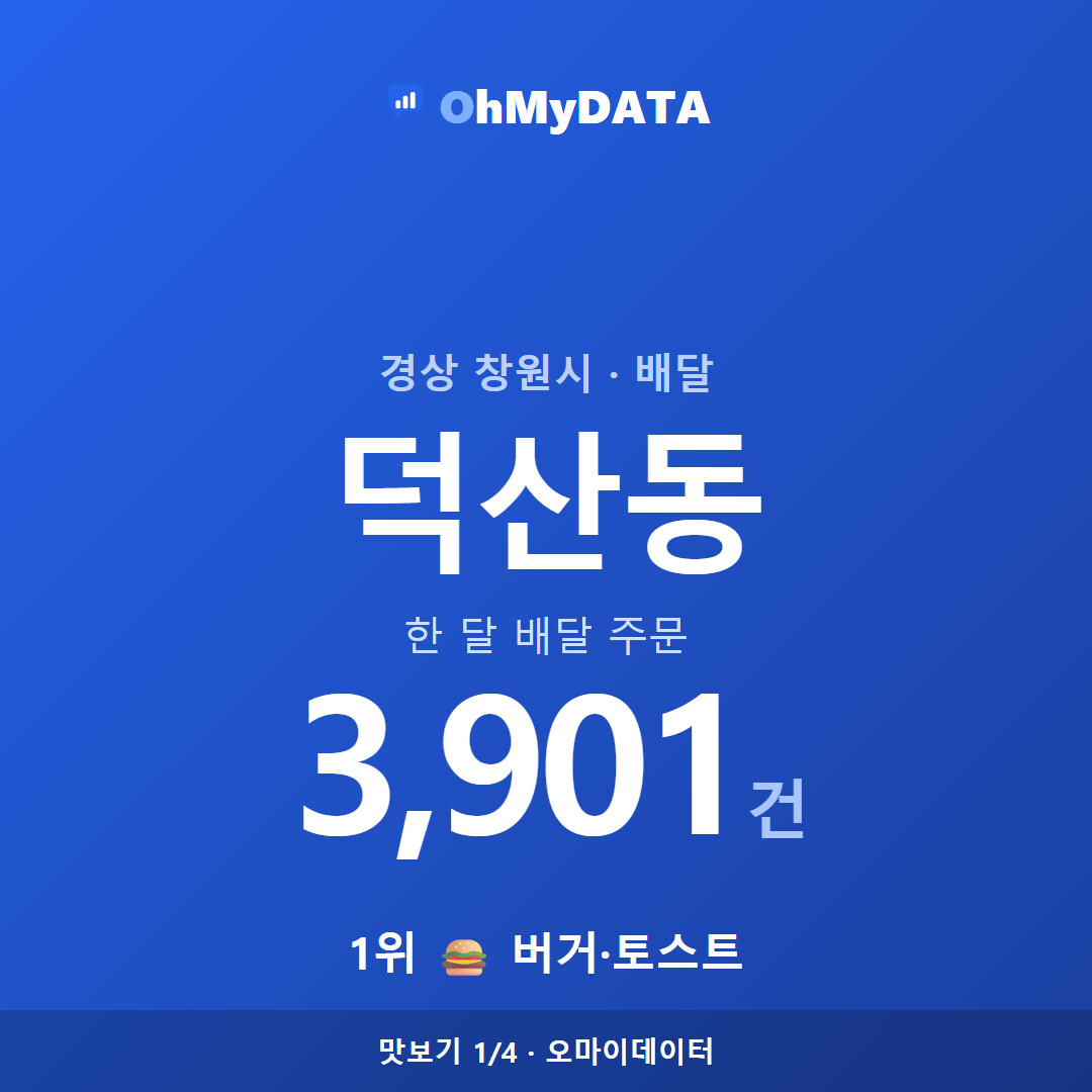 덕산동 맛보기 1/4