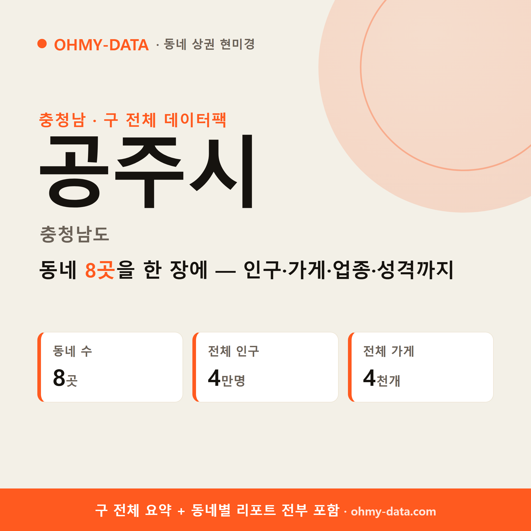 공주시 상권 데이터팩