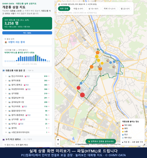 인터랙티브 지도 미리보기(실제 상품은 클릭형 HTML)