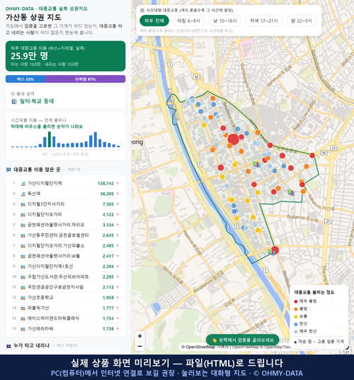 인터랙티브 지도 미리보기(실제 상품은 클릭형 HTML)