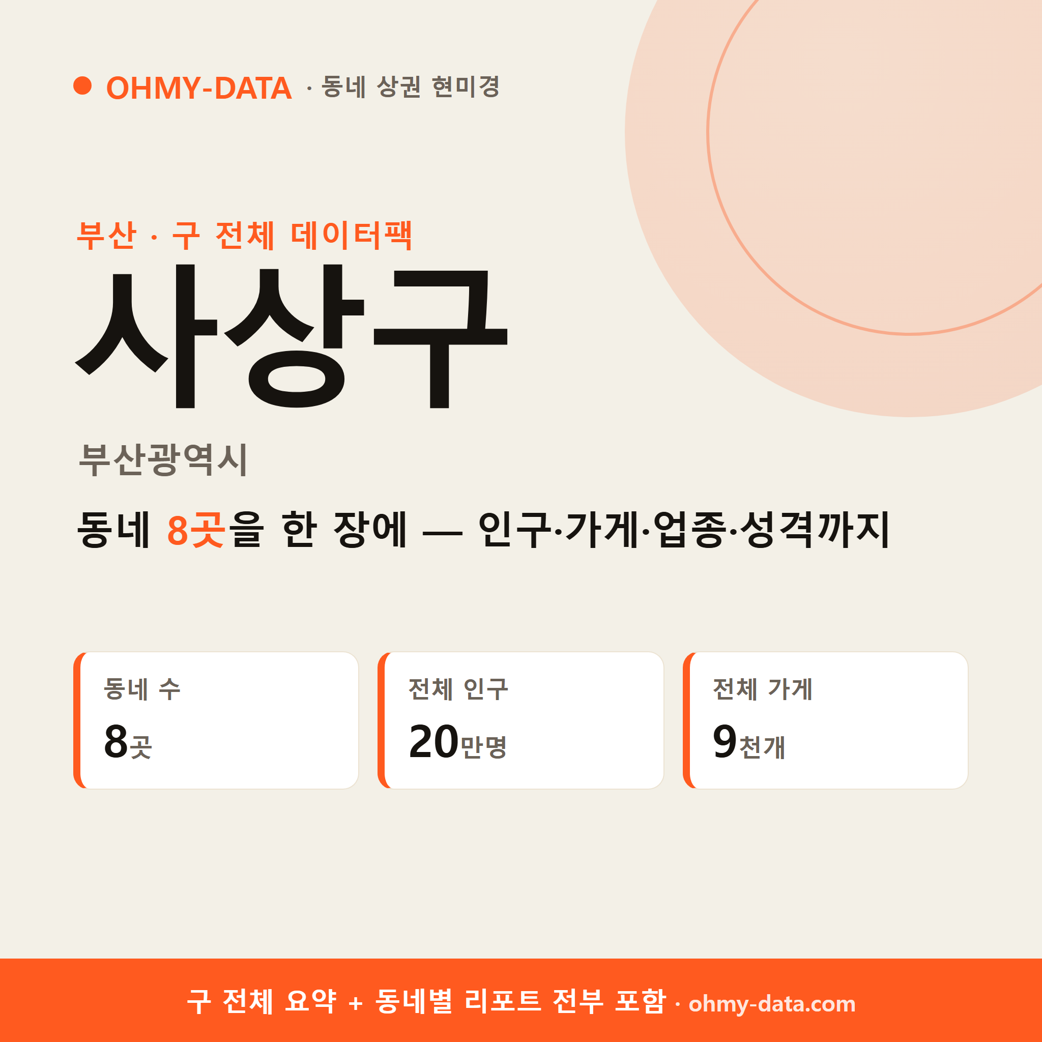 사상구 상권 데이터팩