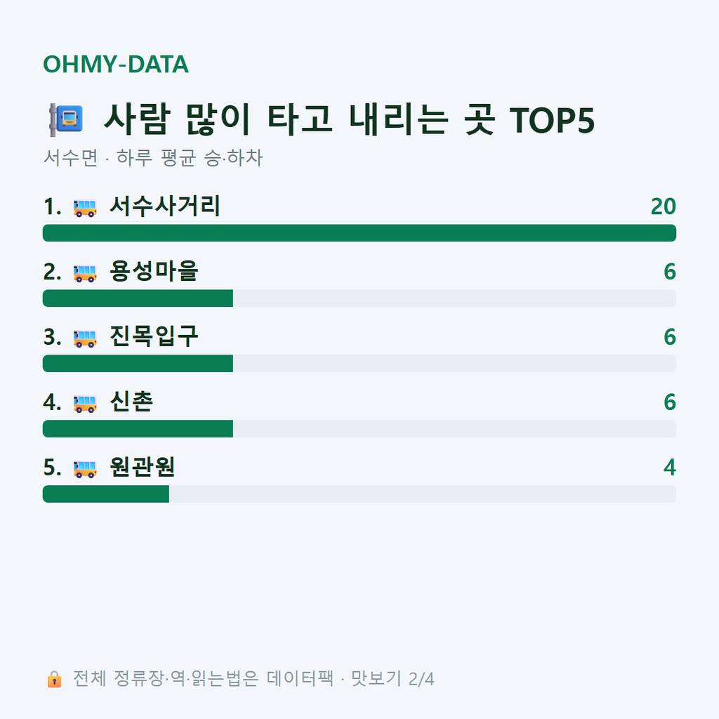 서수면 맛보기