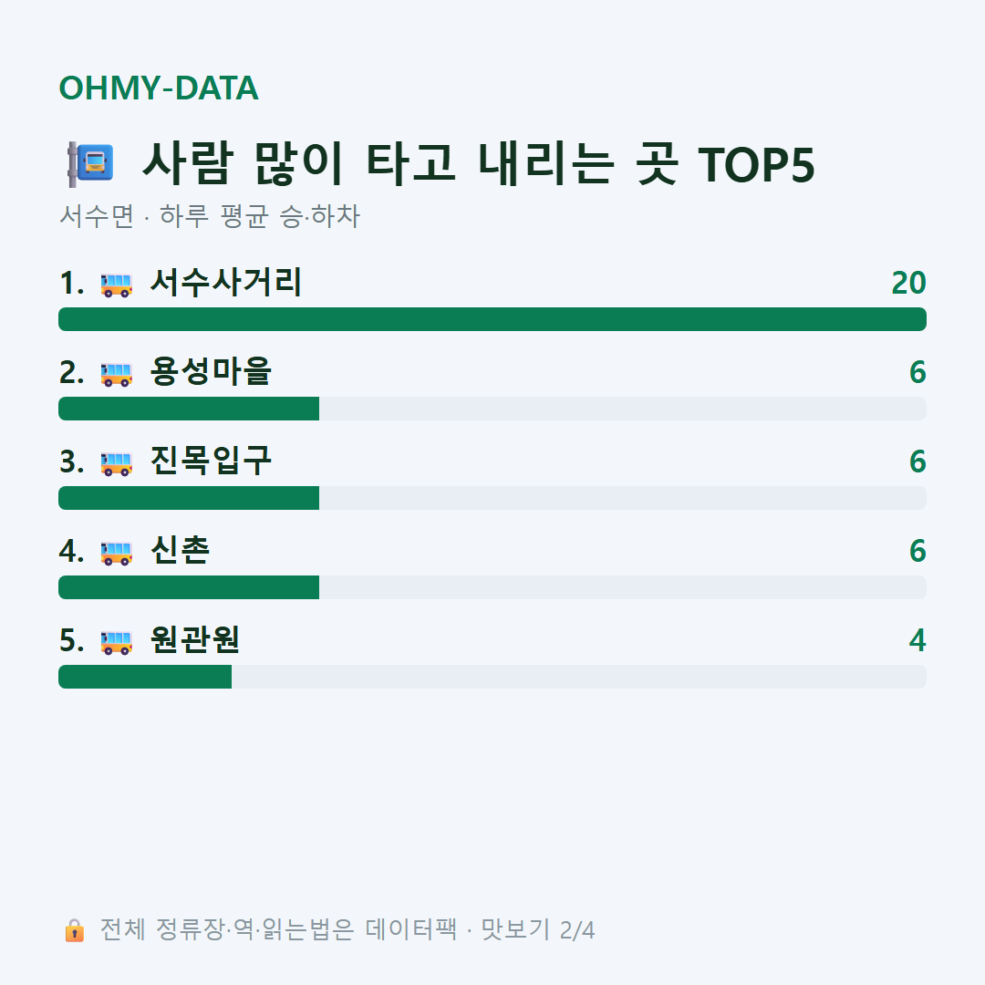 서수면 맛보기
