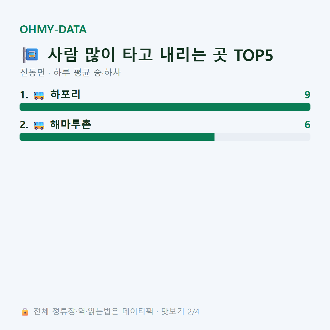 진동면 맛보기
