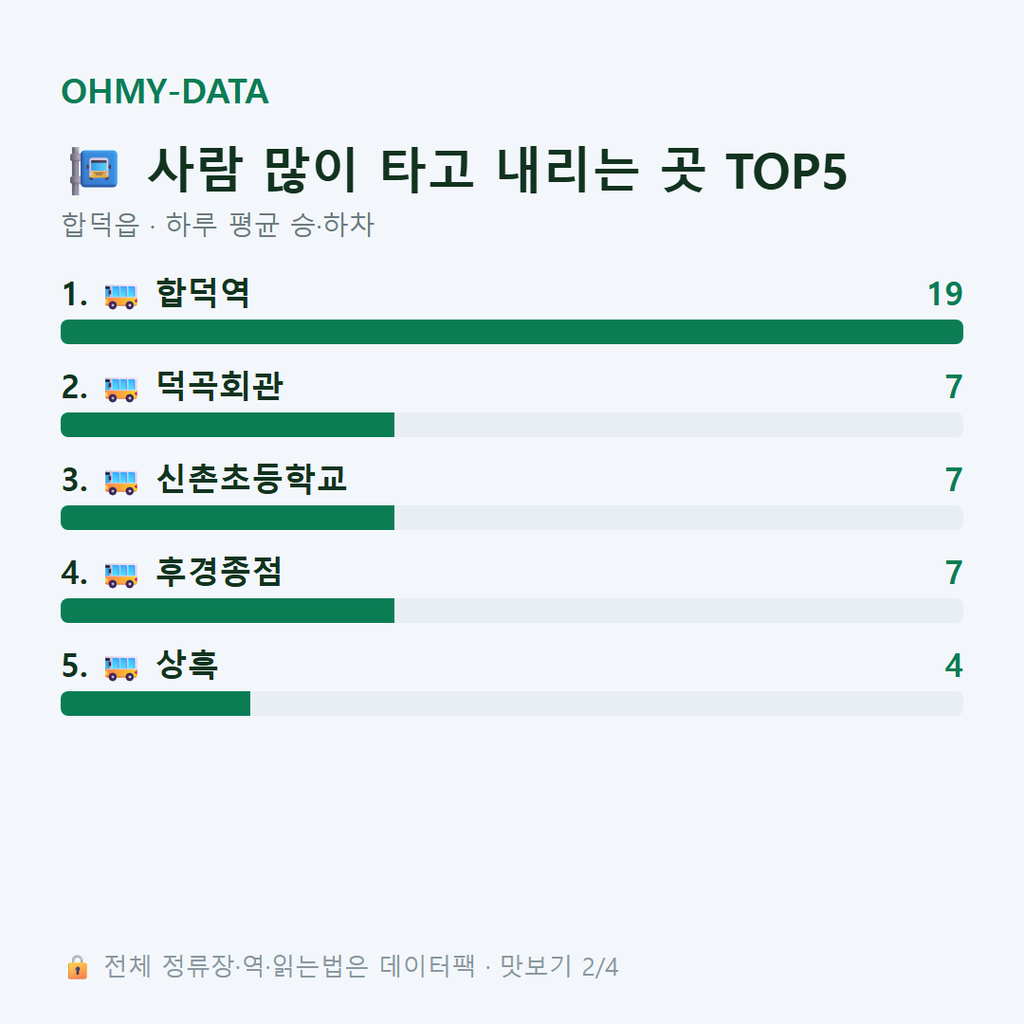 합덕읍 맛보기