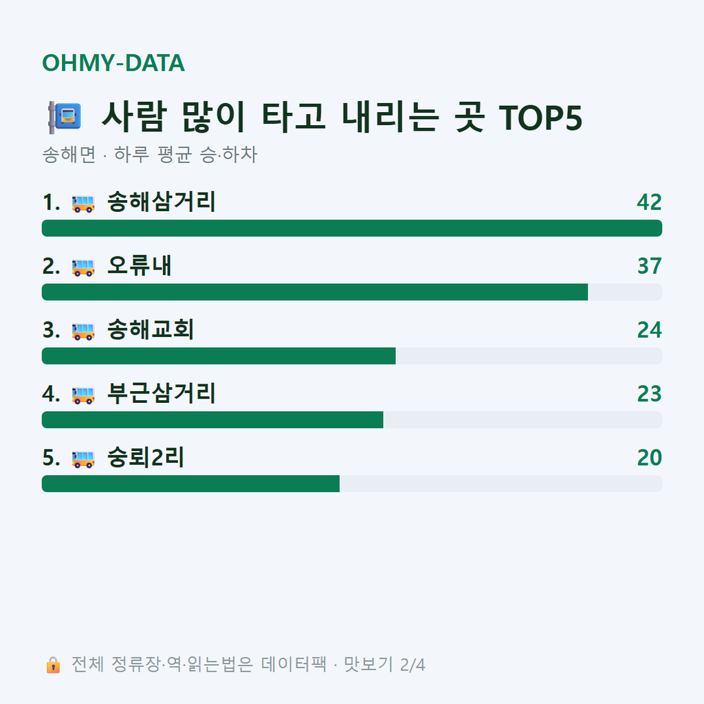 송해면 맛보기