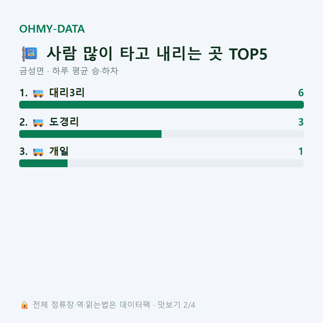 금성면 맛보기