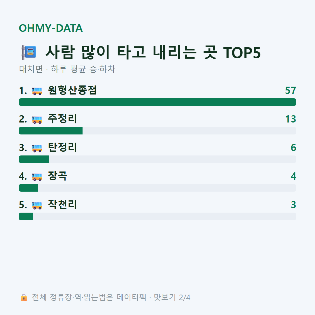 대치면 맛보기
