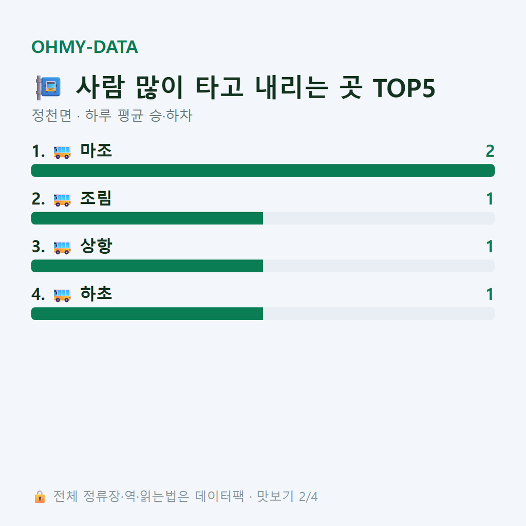 정천면 맛보기