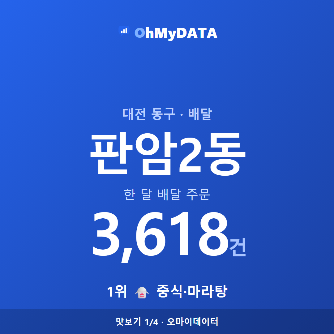 판암2동 맛보기 1/4
