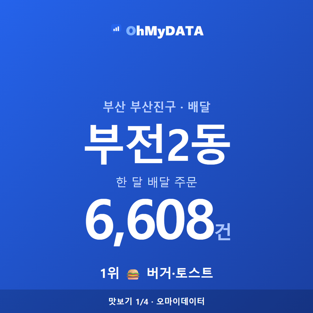 부전2동 맛보기 1/4